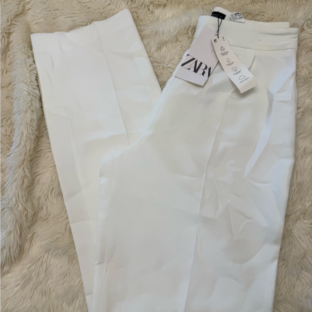 Zara White Ivory Pants